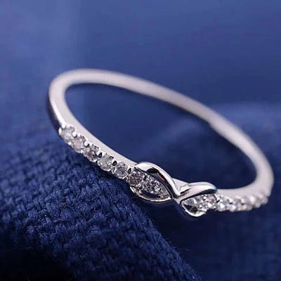 Infinite Love Ring with parade of CZ Diamonds Vista Shops