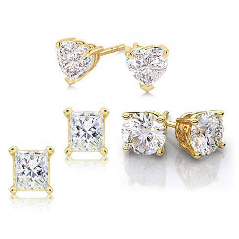 ITALIA Simple, Elegant and Rare 925 Sterling Silver Earrings Set of 3 Pairs Vista Shops