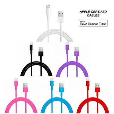 Lightning to USB Charge and Sync Apple Certified Cable 65ft  (2 mts) Vista Shops