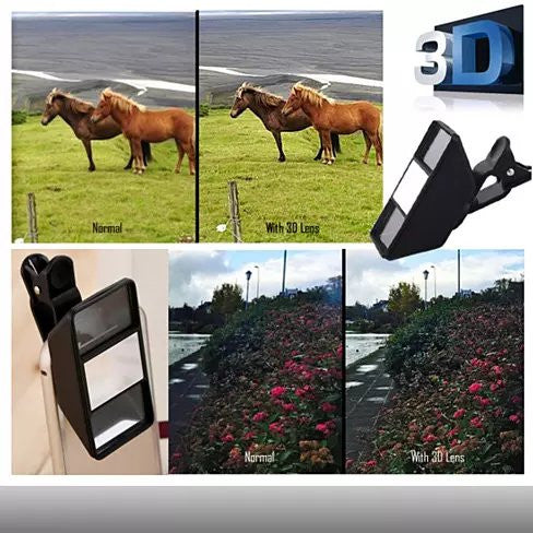 Magical 3D Clip On Lens for your Smart Phone and Tablets Vista Shops