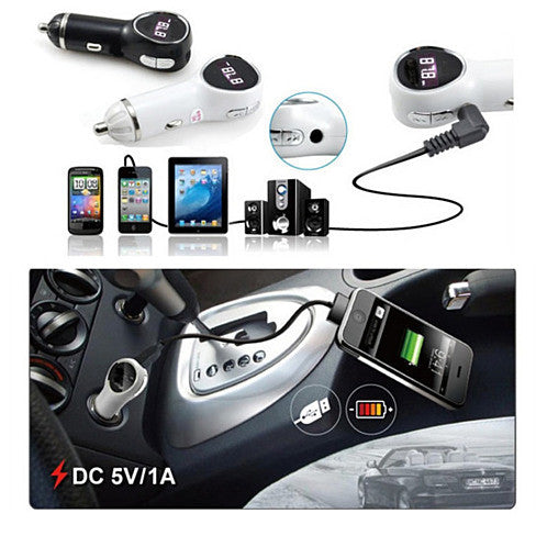 Music Broadcaster & Charger in any car for your Smartphone Vista Shops