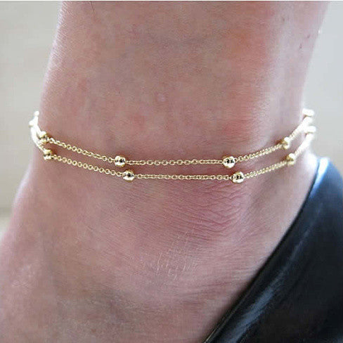 Happy Ending Anklets in Silver and Gold Vista Shops
