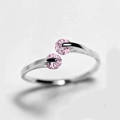Match Made in Heaven Rings in Rose Gold and Pink Diamond Crystals Vista Shops