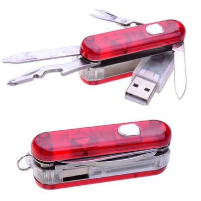 Your Best Friend Swiss Army-Inspired Pocket knife With 16 GB USB Drive Vista Shops