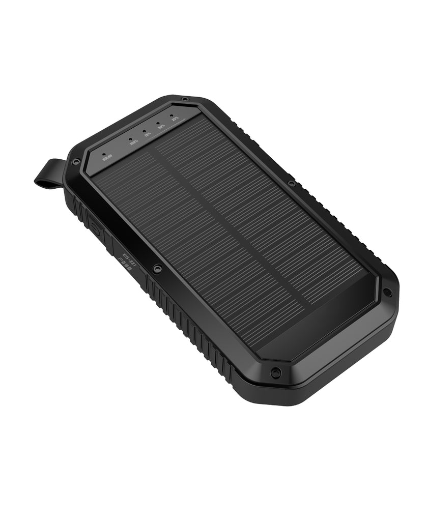 Sun Chaser Mini Solar Powered Wireless Phone Charger 10,000 mAh With LED Flood Light Vista Shops