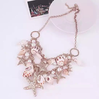 Sweet Nature Necklace With Sea Shells Vista Shops