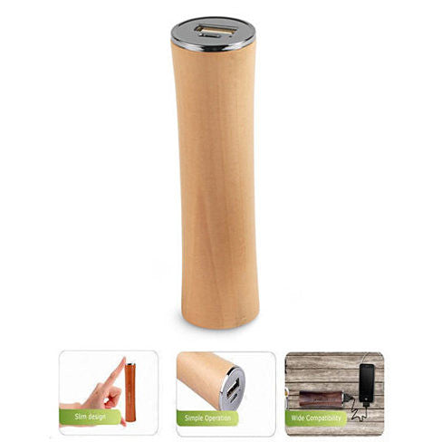 Smartphone Power Extender with Real Natural Wood casing Vista Shops