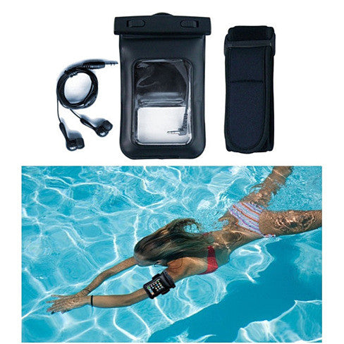 Waterproof Bag for you Smartphone with Music Out Jack and Waterproof Headphones Vista Shops